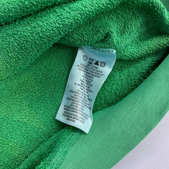 Freecity Supervintage Green Blue Supermat Open Hand Sweatshirt Women's XS New - Picture 13 of 16